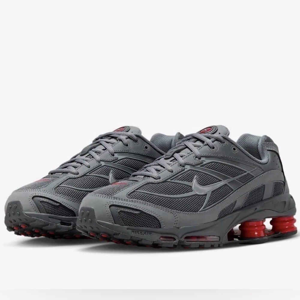 Nike Shox Ride 2 🔥 Smoke Gray Red Running Athletic Sneakers IM5999-084 9.5 10 11 - Picture 8 of 13